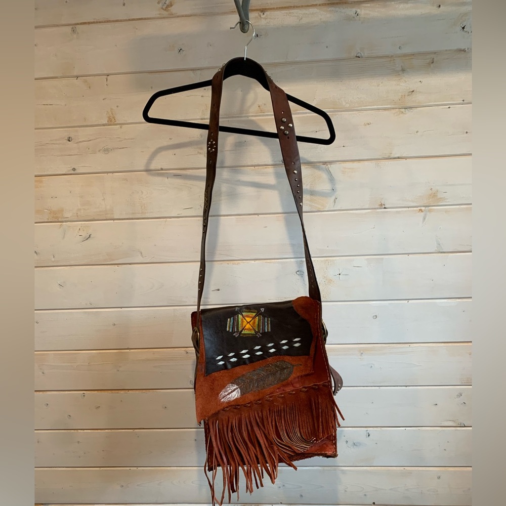 Handmade Genuine Leather Western Crossbody Purse
